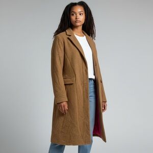 Vintage GAP Y2K Wool/Cashmere Women's Tan Overcoat